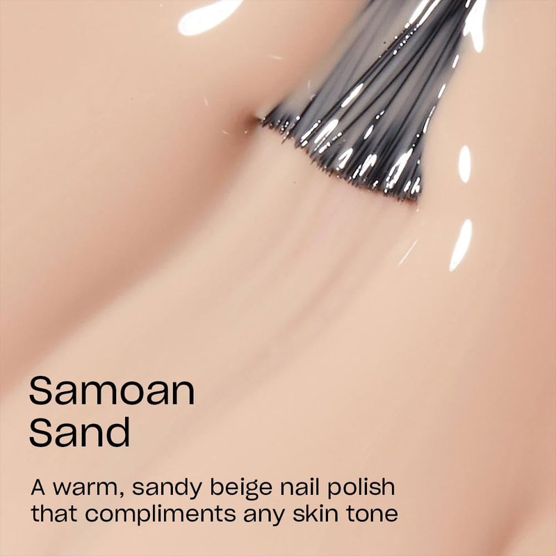 OPI Nail Lacquer Samoan Sand | Sheer Soft Pink Crème Chip Resistant Nail Polish | Fast Drying, Streak Free