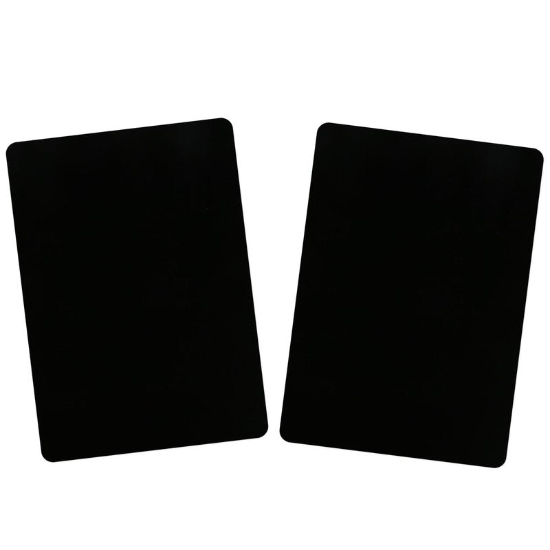 Bowitzki face painting practice board,2 pieces reusable colorful face paint practice board,painting makeup exercise template A4 size (Black)