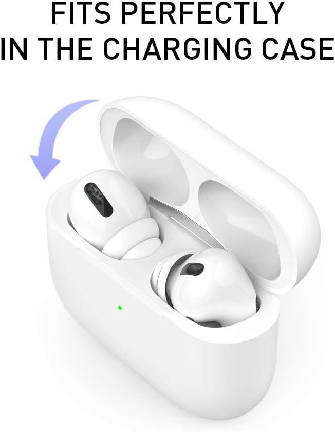 Delidigi for 6 Pairs AirPods Pro 2nd/1st Generation Ear Tips Replacement,Noise Reduction Silicone Earbuds Earplug Accessories Built-in Dust Guard Screen&Fit in The Charging Case S/M/L Size