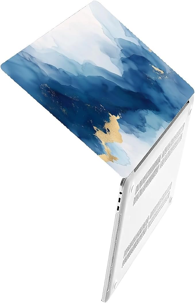 COTAIL Compatible with MacBook Air 13.3 13.6 Inch Case 2022 2021 2020 2019 Plastic Hard Shell Case Cover,13.6 Air (A2681) M2 2022, Blue Marble