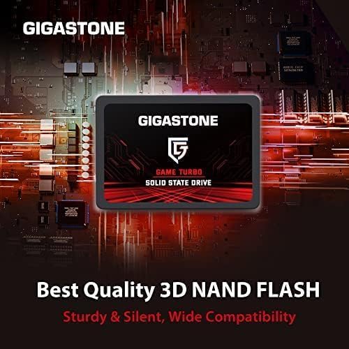 Gigastone Game Turbo SSD 128GB (20-Pack) Up to 500MB/s with SLC Caching Gaming/PC/Desktop/Laptop Upgrade SSD 5-Year Warranty 2.5" SATA Internal Disk Solid State Drives 2.5 inches SATA 3.0 Disk