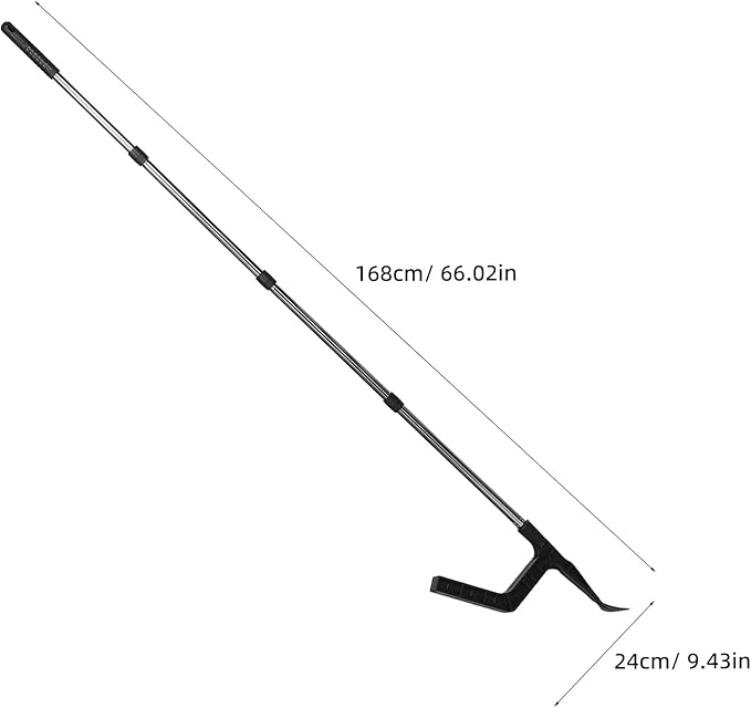 NUOBESTY 1 Set Gutter Cleaning Tools From The Ground Rain Gutter Cleaner With Poles Needed For Removing Leaves Debris Leaf Cleaning Tool