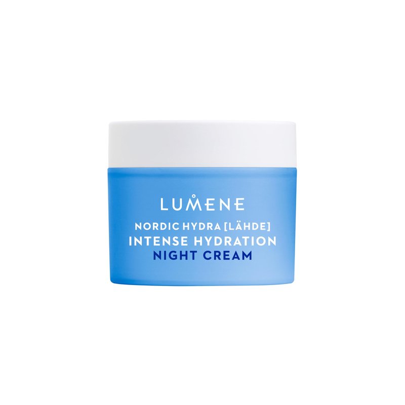 Lumene Nordic Hydra [LÄHDE] Intense Hydration Night Cream | Instant Hydration for Night Time Renewal | Plumps & Smooths Dehydrated Skin | With Organic Nordic Birch Sap | Vegan | 50ml