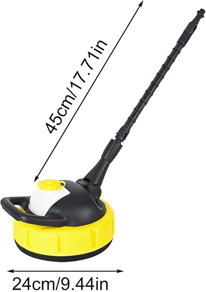 Pressure Washer Surfaces Cleaner - Patio Cleaner Powerful Sidewalk Scrubber | Outdoor Scrubber Multipurpose Pressure Washer Attachments for Driveways Sidewalks Yards