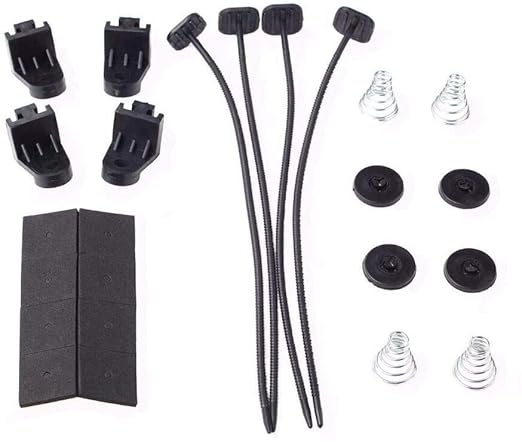 FSBCGT 2PCS 14 Inch Universal Slim Fan Push Pull Electric Radiator Cooling Fan Mount Kit 12V 90W Black