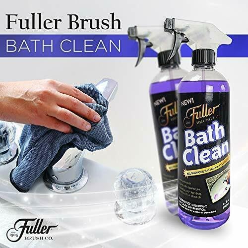 Fuller Brush Bath Clean – 24 oz Bathroom Cleaner Refill Bottle – Dissolves Soap Scum, Hard Water Stains & Mineral Build-Up – For Sinks, Showers & Tubs