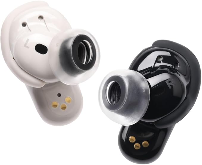 AZLA SednaEarfit Crystal for Bose Earbuds 2 Pair - Bose Earbuds Replacement Tips - Compatible with Bose Quietcomfort Ultra Earbuds, Bose QC Earbuds II (L)