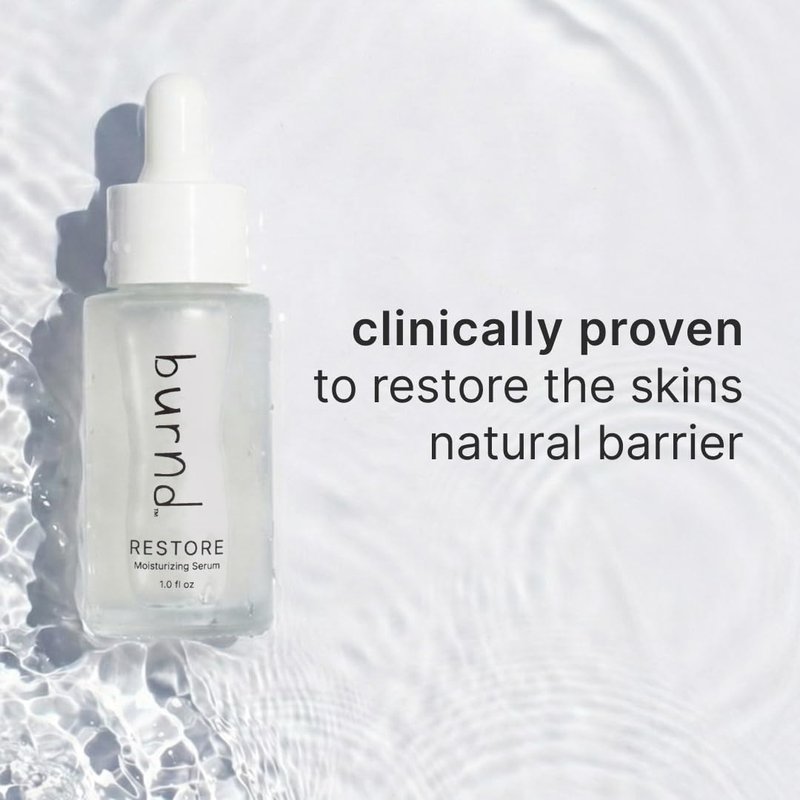 burnd. Microbiome Restoring Face Serum Barrier Repair Moisturizer, Hydrating Facial Serum, organic, Non-Comedogenic, Plant-Based, Preservative-Free Skincare, 1 fl oz
