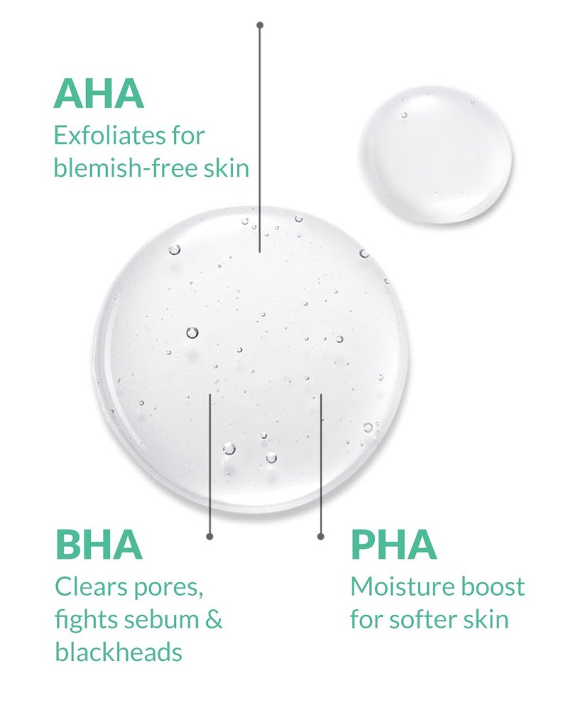 HERBNOTE AHA BHA Cica Gentle Clear Pad - Facial Exfoliating Pad for Dead Skin Cell Care, pH Balancing & Sebum Control, Tighten Large Pores, Calm Sensitive Skin, & Moisturize Dry, Flaky Skin, 70 Sheets