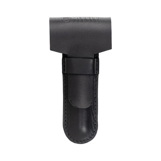 MERKUR Black Leather Razor Case - Vegetable-Tanned Cowhide | Precision Fit for Safety Razors up to 110mm
