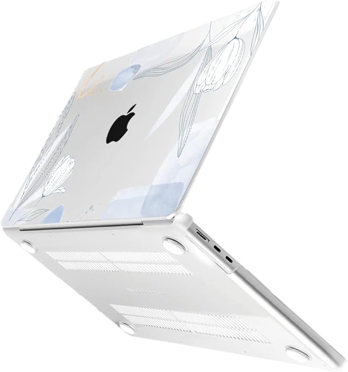 MEEgoodo Case for M5/M4/M3/M2 MacBook Air 13 inch 2026 2025 2024 2022, Fit Model A3449/A3240/A3113/A2681, Case Compatible with MacBook Air 13.6-inch, Floral 33