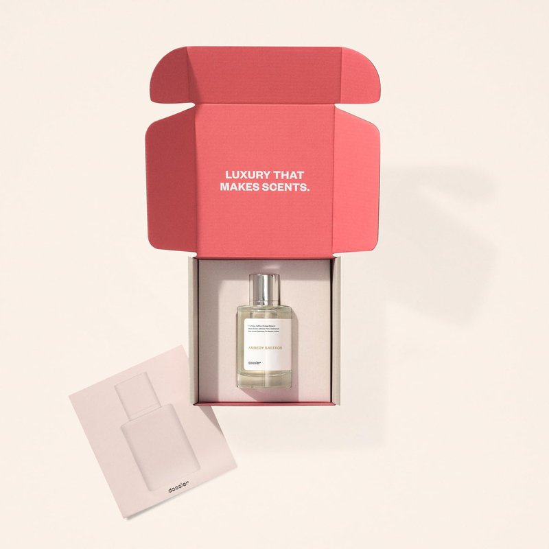 Dossier - Ambery Saffron - Eau de Parfum - Inspired by Baccarat Rouge 540 - Long-Lasting Fragrance - Unisex - 3.4 fl oz (100ml)