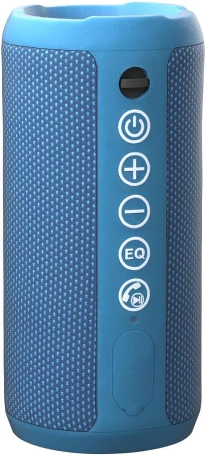 Ortizan Portable Bluetooth Speakers, IPX7 Waterproof Wireless Speaker with 24W Loud Stereo Sound, Outdoor Speaker with Bluetooth 5.3, Deep Bass, RGB Lights, Dual Pairing, 30H Playtime for Home