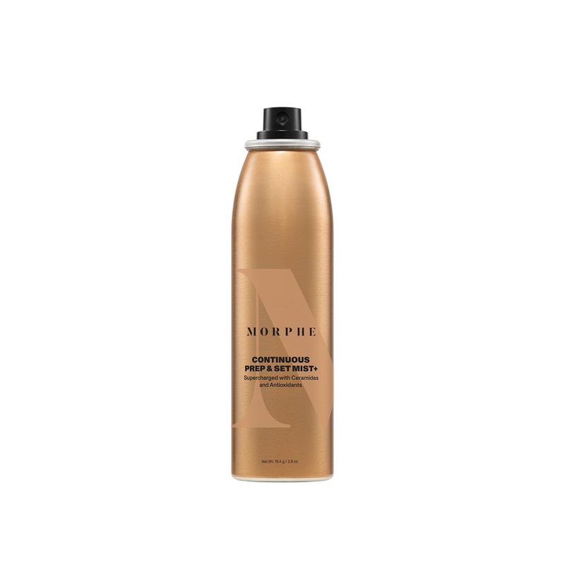 Morphe Continuous Prep & Set Setting Spray - Hydrating Makeup & Skin Prep Spray with Ceramides | 2.8 oz