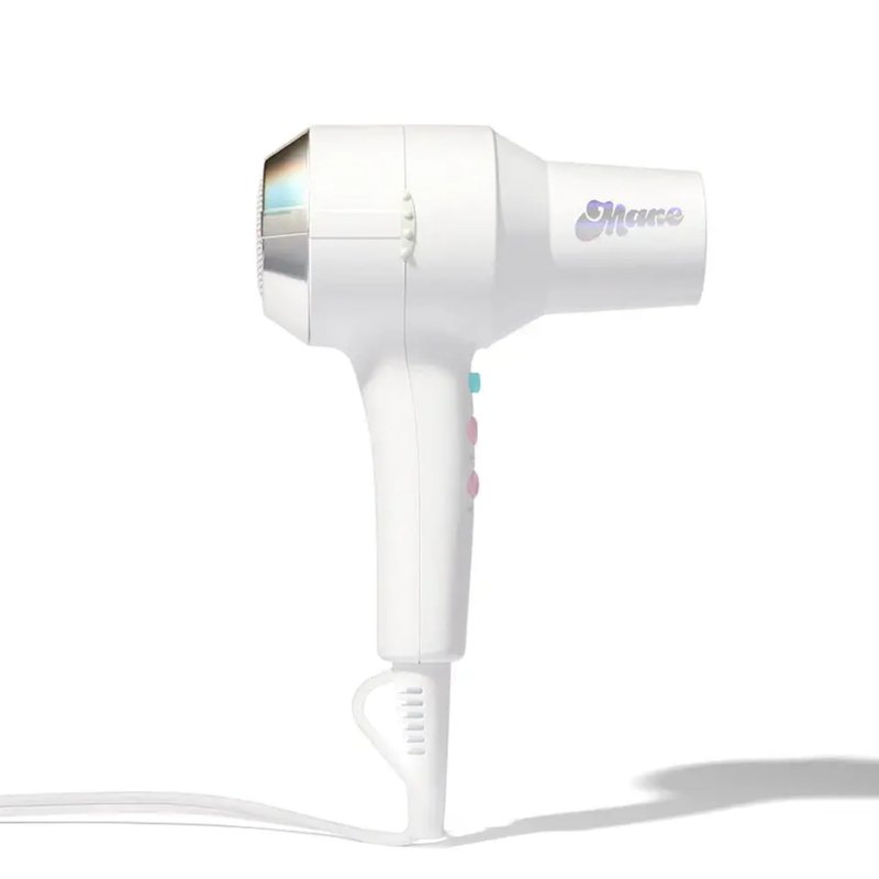 Mane Compact Ionic Hair Dryer With Diffuser, Wide Tooth Comb & Nozzle - 4-Piece Blow Dryer With Ionic Technology to Help Seal Cuticles, Reduce Frizz & Decrease Drying Time - Travel Size Hair Tools