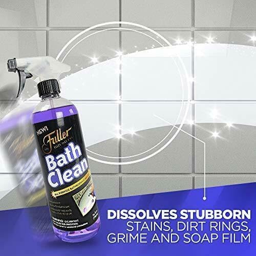 Fuller Brush Bath Clean – 24 oz Bathroom Cleaner Refill Bottle – Dissolves Soap Scum, Hard Water Stains & Mineral Build-Up – For Sinks, Showers & Tubs