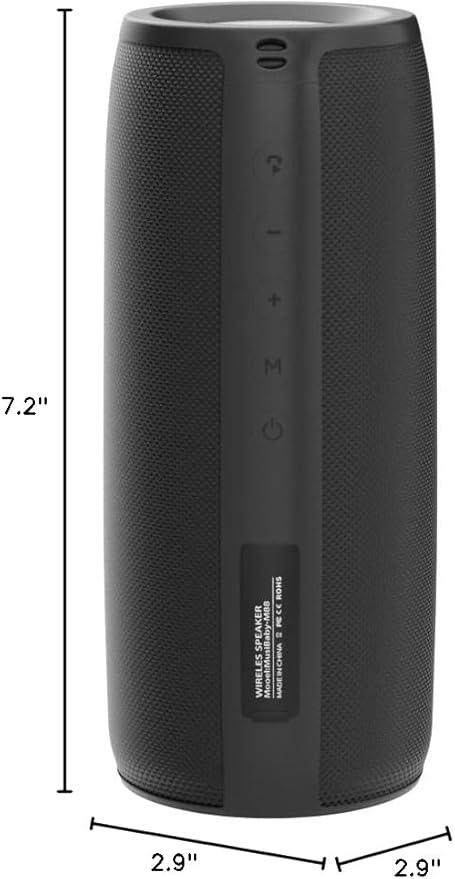 Musibaby Bluetooth Speaker, M88 Speakers,Dual Pairing, Bluetooth 5.3,Loud Stereo Sound,Booming Bass,30H Playtime for Home& Outdoor Party,Beach,Portable Speaker,Gifts(Black)