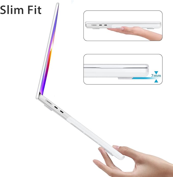 HOHAIYOO Compatible with MacBook Air 13 inch Case 2026 2025-2022 M5 A3449 M4 A3240 M3 A3113 M2 A2681, Plastic Hard Shell&Keyboard Cover&Screen Film&Webcam Cover for MacBook Air 13.6" Case, Funny Dog