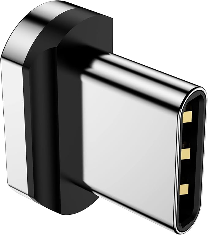 CNakdDG Magnetic Connector Tips Head for USB-C Android Devices (4 Pack), only Compatible 5A Magnetic Charging Cable or Magnetic Adapter