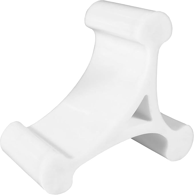 Mica Design Company Skalene Phone Stand - 100% Silicone Rubber, Adjustable Phone Holder, Prop, Rest - Desk, Office, Home, Kitchen Accessory (Arctic White)