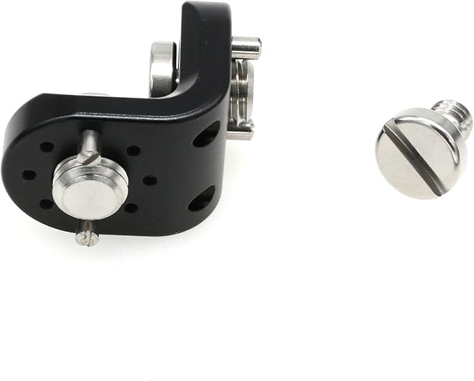 HangTon L Shaped Angle Bracket 3/8"-16 1/4" Corner Brace Joint Mounting Extension Adapter for Teradek Wireless System ARRI Sony RED Camera Monitor Focus Motor