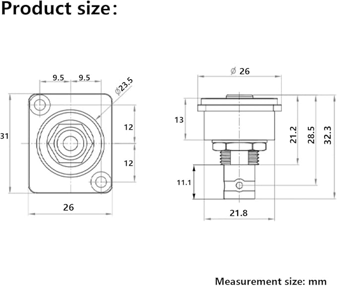 PENGLIN 5PCS BNC D Series Panel-Mount Connector, Coaxial BNC Female to Female Extension Coupler for Security Camera System Electronic Testing Instruments