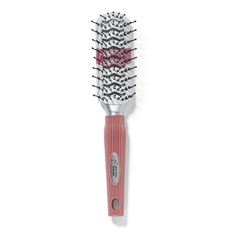 Ion Anti-Frizz Thermal Vent Brush - Professional Styling Tool for Smooth, Frizz-Free Hair