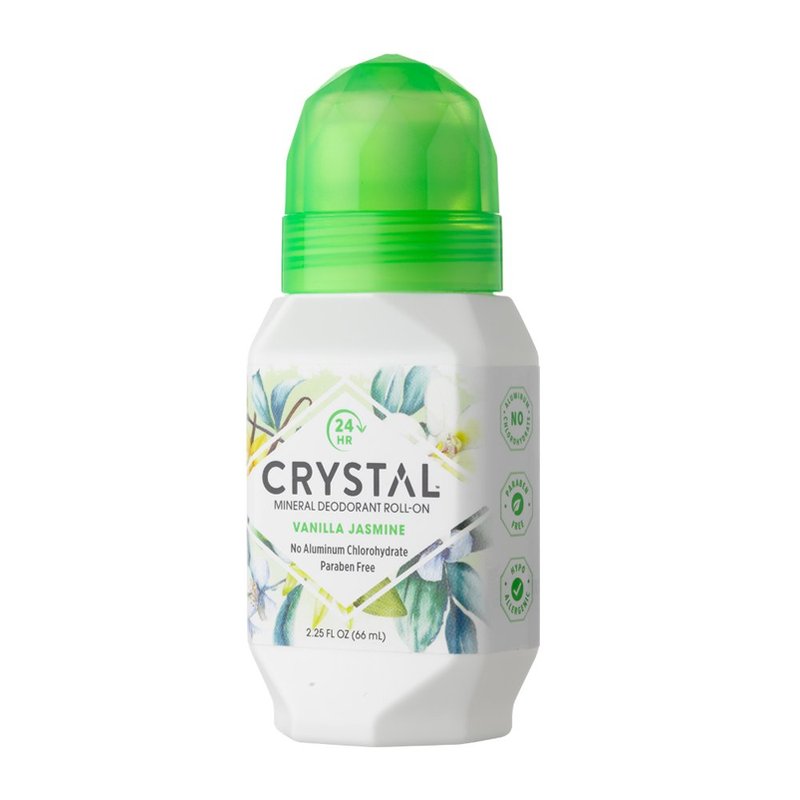 Crystal Mineral Deodorant Roll-On, Vanilla Jasmine, 2.25 oz (Pack of 4)