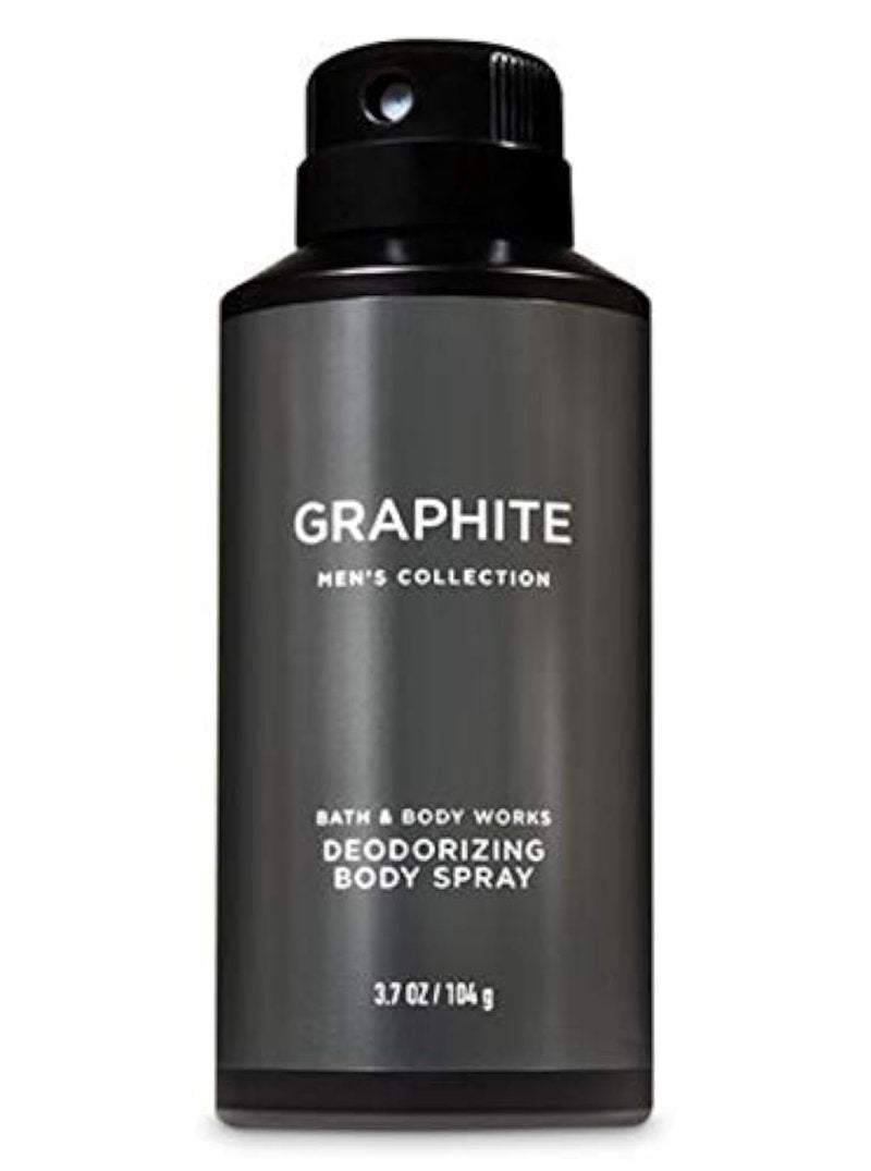 Bath & Body Works Graphite Men's Deodorizing Body Spray, 3.7 Fl Oz