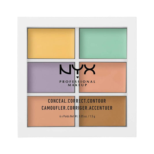 NYX Color Correcting Concealer Palette - 6 Shades for Flawless Skin Tone Correction