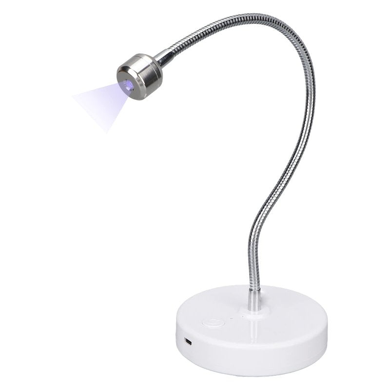 LED Nail Lamp, 3W Nail Dryer Lamp for Nails, Mini Gooseneck Nail Dryer Gel Nail Polish Curing LED Lamp Professional Nail Curing Machine, for DIY Nail Art