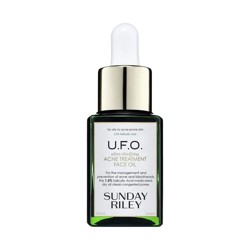 Sunday Riley U.F.O. Acne Treatment Face Oil - Salicylic Acid & Tea Tree Oil for Clear Skin