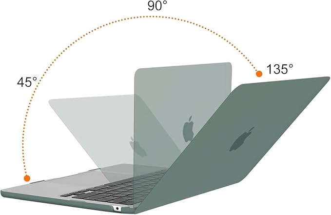 MOSISO Compatible with MacBook Air 13 inch Case M5 2026 M4 2025 M3 M2 2024-2022 A3449 A3240 A3113 A2681, Hard Shell&Keyboard Cover&Screen Film&Type C for MacBook Air 13.6 inch Case, Emerald Green