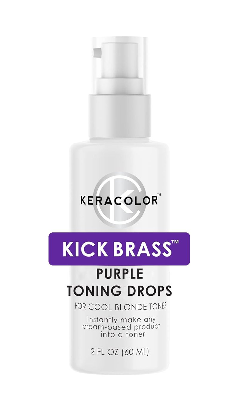 Keracolor Purple Toning Drops - Create Custom Purple Shampoo | Mix with Any Shampoo or Conditioner
