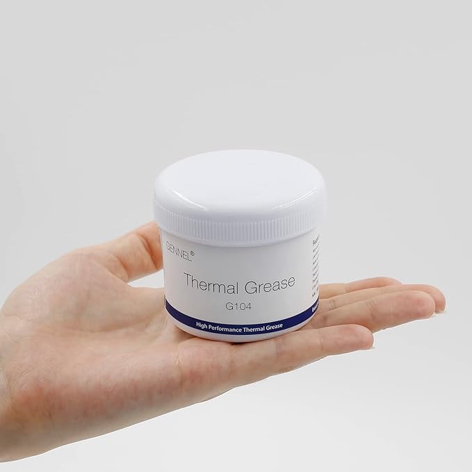 GENNEL G104 200g Thermal Conductive Paste, Silicone Thermal Compound Grease, Heatsink Paste for CPU Radiator Coolers LED Printer Chipset Cooling