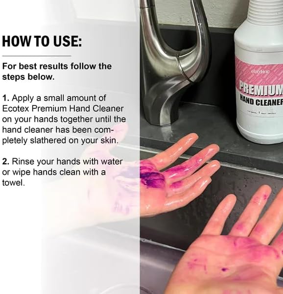 Ecotex Premium Hand Cleaner Industrial Screen Printing Hand Cleaner (Pint - 16 oz.)