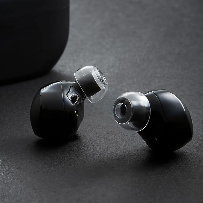 AZLA SednaEarfit XELASTEC 2 (SS) - Earbud Tips for Wireless Headphones - Noise Canceling Earbuds Replacement Tips - Eartips Compatible with Sony, Samsung, Beats, JLab, Skullcandy, Sennheiser