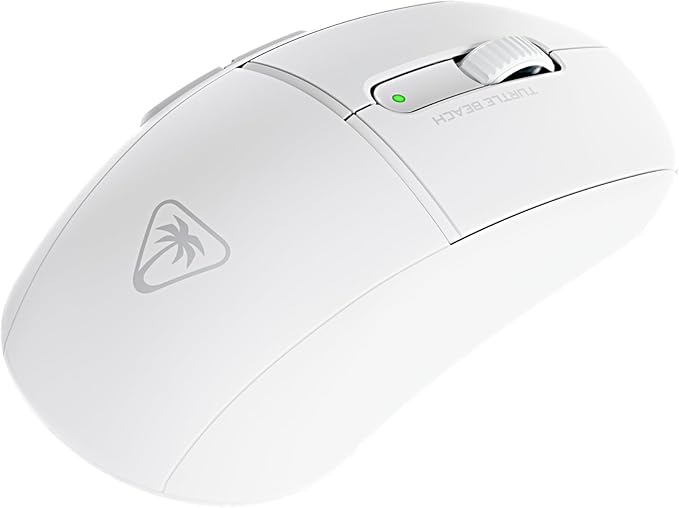 Turtle Beach Burst II Air Wireless Gaming Mouse - 47g Ultra Lightweight, Optical Switches, 26000 DPI Optical Sensor, 120-hour Rechargeable Battery, Symmetrical Design, Bluetooth, USB-C Cable – White