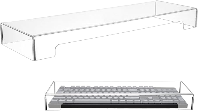 Gadpiparty Keyboard Cover Protector Clear Dust Resistant Keyboard Cover 18.70X6.10X1.96In Waterproof Dust for Home Office Mechanical Desktop Keyboards