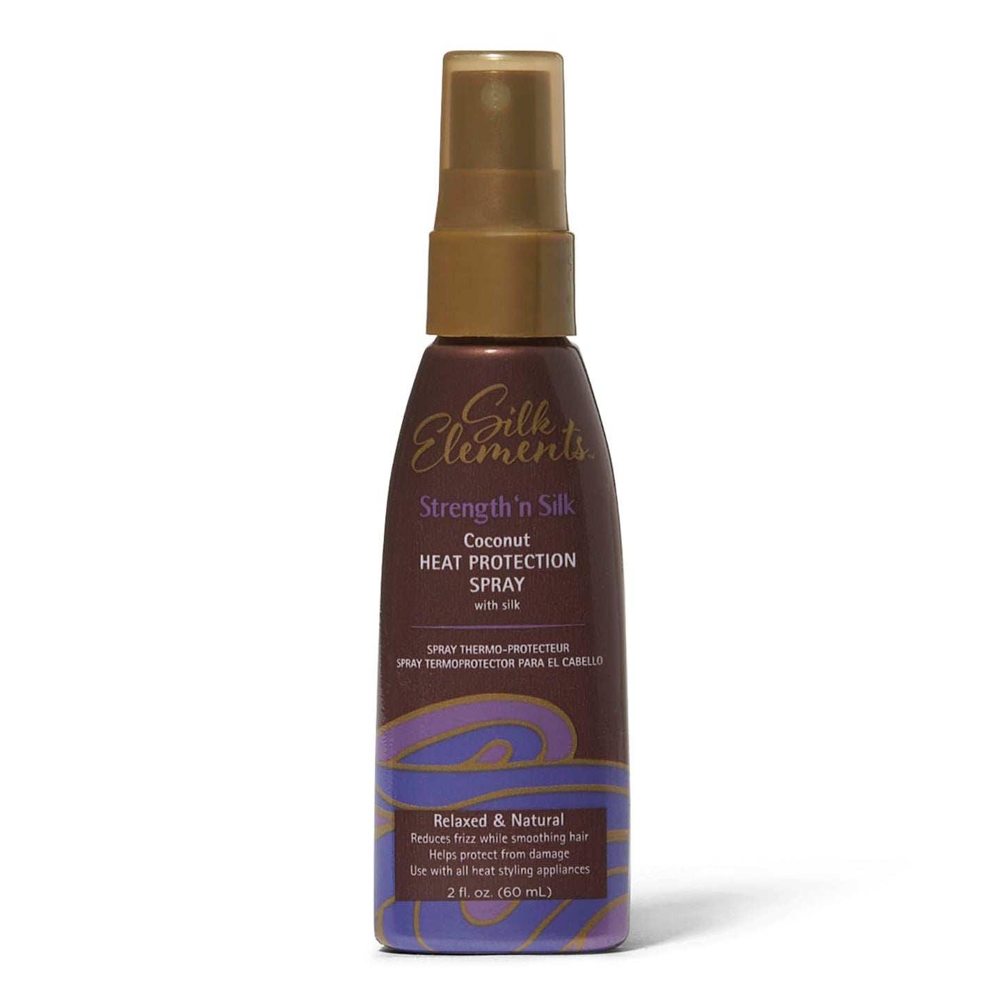 Silk Elements Coconut Heat Protection Spray 2.0 Ounce, Travel Size