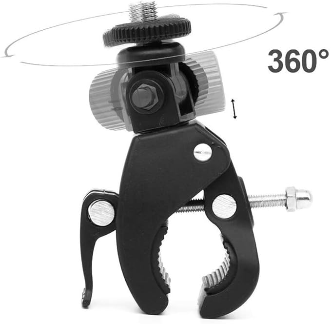 SUPON Camera Super Clamp with 1/4"- 20 Threaded Head Compatible for LCD Monitor,DSLR Cameras,DV,Flash Light,Studio Backdrop,Bike, Microphone Stands, Music Stands,Tripod, Motorcycle,Rod Bar