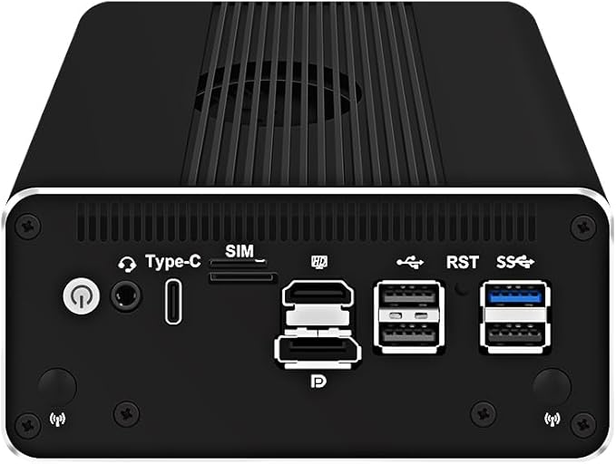 CWWK Intel Alder Lake N100(4C/4T Up to 3.4GHz)/N305(8C/8T Up to 3.8GHz) Dual SFP+10GbE Mini PC|4xIntel I226-V 2.5GbE |DDR5 Memory|PCI-E x4|HDMI+DP+Type-C (10 Gigabit N100, 32G RAM 1TB SSD)