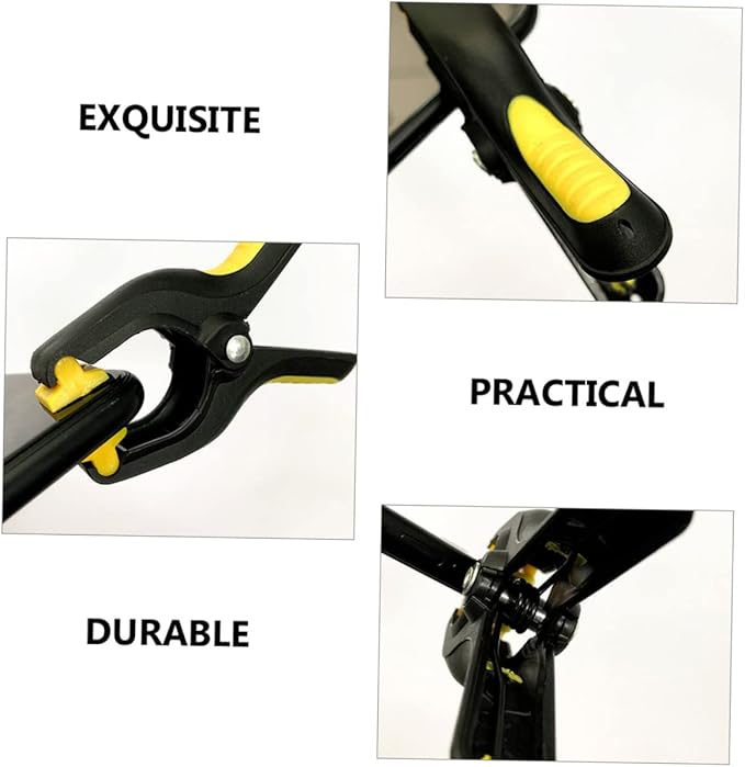 Mikikit 8-Pack LCD Screen Fastening Clamps with Scratch-Free Sponge Pads – Even Pressure for Seamless Phone & Tablet Screen Repairs, One-Hand Spring Action for DIY Fixes