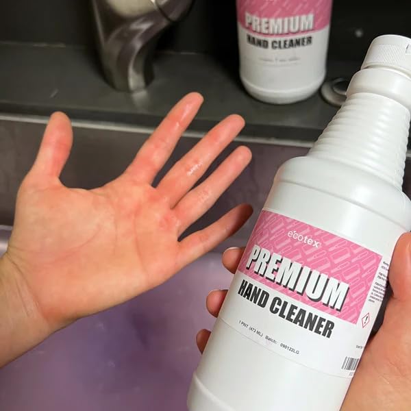 Ecotex® Premium Hand Cleaner – Screen Printing Ink & Emulsion Remover – Industrial Shop Soap for Plastisol, Grease & Grime – Safe on Skin – (Gallon - 128 oz.)