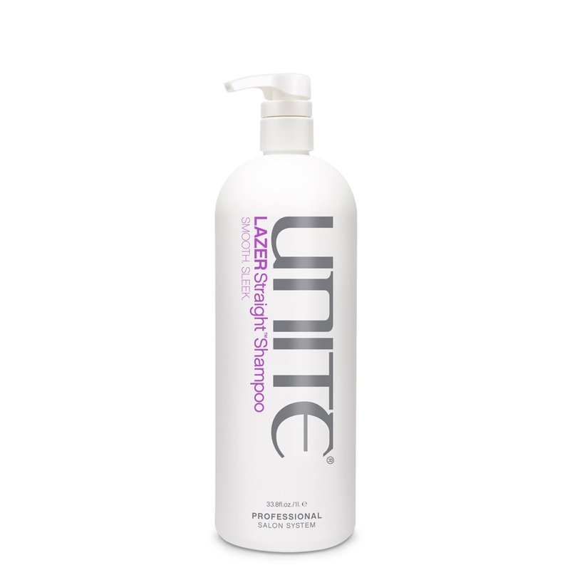 UNITE Hair – LAZER Straight Shampoo – Professional-Size Smoothing Cleanser to Tame Frizz & Control Thick, Unruly Hair – 32 Fl Oz