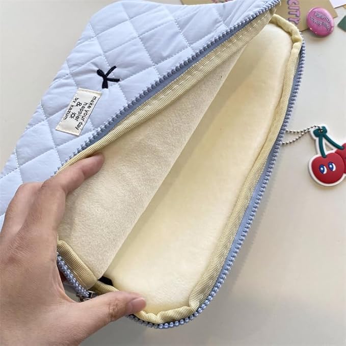 Attria Cute Bow Graphic Carrying Laptop Bag Y2K Preppy Laptop Sleeve Case Bag Kawaii Pad Computer Protect Case Pouch (13-14 inch,Black)