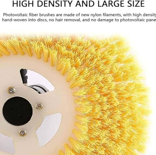 Telescopic Solar Panel Cleaning Rod with Electric Brush, 3.5M/5.5M/7.5M Automatic Double Disc Water Sprayer, Battery-Powered Roof Cleaning Tool - 5.5M (18ft)