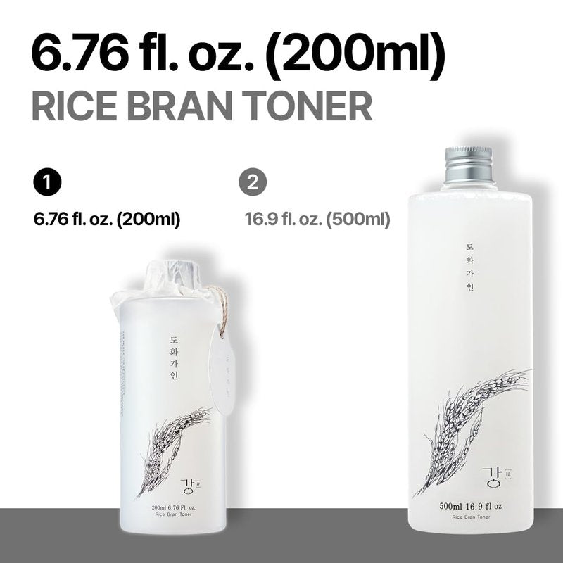 House of Dohwa Gentle Rice Bran Toner Korean for Face (Tone, Rejuvenate & Moisturize) - Hydrating Vegan with Hyaluronic Acid - Rice Bran Extract (6.76 Fl oz)