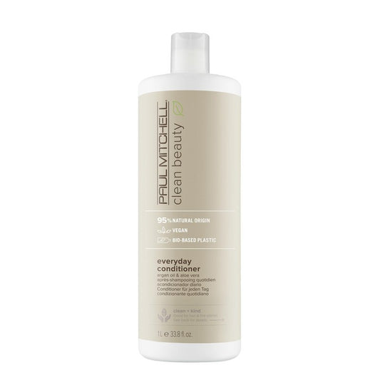 Paul Mitchell Clean Beauty Everyday Conditioner Ultra-Rich Formula, Improves, Elasticity For All Hair Types, 33.8 fl. oz