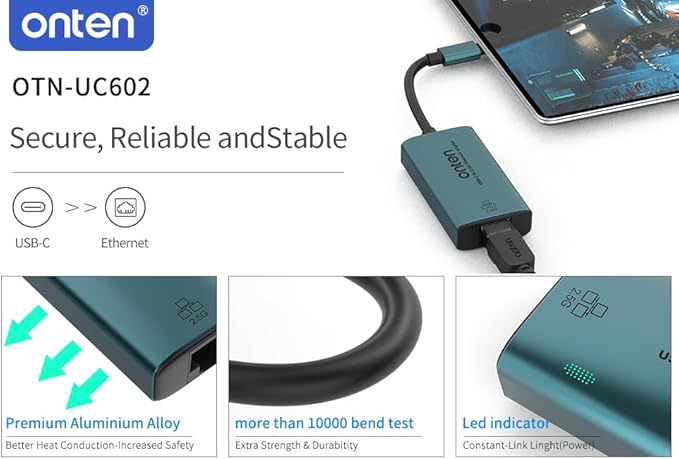 USB-C to Ethernet Adapter - 2.5Gbps High-Speed,2500MbpsType-C to RJ45 Ethernet LAN Network Adapter Thunderbolt 4/3 Compatible, for iPhone 15 Pro/Max, MacBook Pro/Air 2023, iPad Pro,iMac and More
